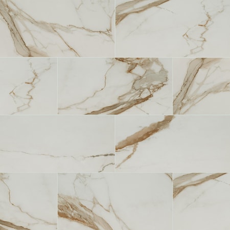 Msi Regallo Calacatta Marbella SAMPLE Polished Porcelain Floor And Wall Tile ZOR-PT-0477-SAM