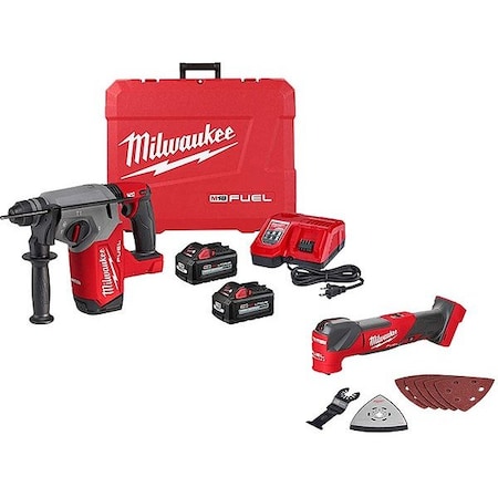 Milwaukee Tool M18 FUEL Hammer Kit+M18 FUEL Multi-Tool 2912-22, 2836-20