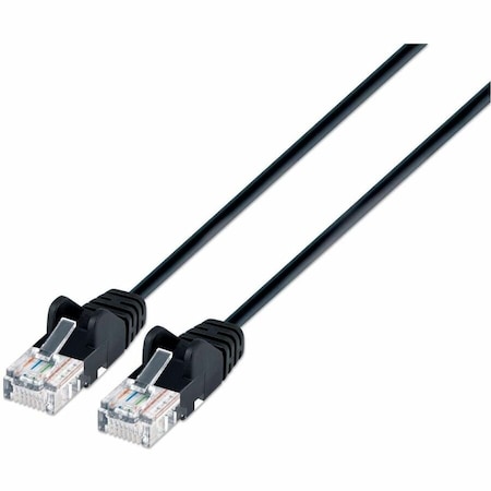 Intellinet Network Solutions CAT6A U/UTP SLIM NETWORK PATCH CABLE, 7 FT., BLACK 743921