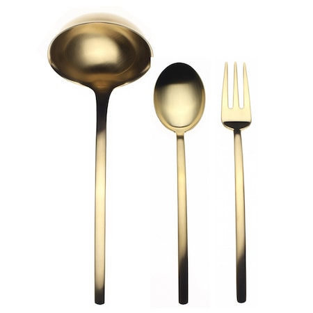 Mepra Due Serving Set - 3 Pieces - Ice Gold 108022003