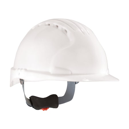Jsp Standard Brim, Vented Hard Hat w/HDPE Shell, 6-Point Polyester Suspension, Wheel Ratchet Adj. 280-EV6151V-10