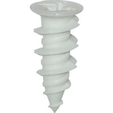 Dottie Screw Anchor, 1-1/2" L, Nylon, 100 PK WD8N