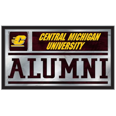 Holland Bar Stool Co Central Michigan 26" x 15" Alumni Mirror MAlumCenMic