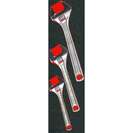 Proto Adjustable Wrench Set of 3, Alloy Steel J795KV