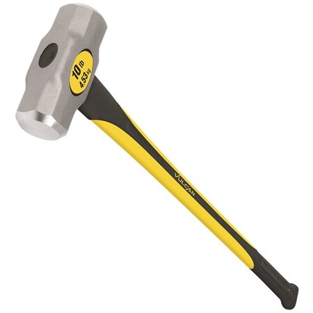Vulcan 34499 Hammer, 10 lb Head, Sledge, Forged Milled Head, Steel Head 34928
