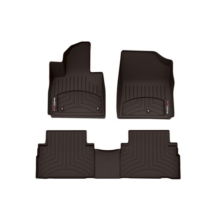 Weathertech Cocoa, Front and Rear Floorliners 471677-1-2