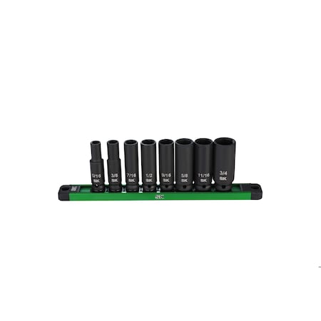 Sk 8 Piece 3/8 in Impact Deep Socket Set-SAE SK01350