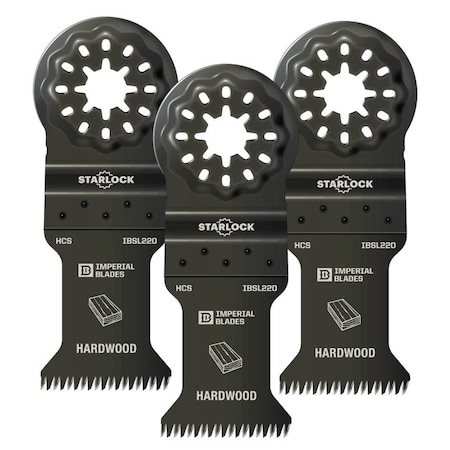 Imperial Blades Starlock Oscillating Blade, 14 TPI, HCS, 3PK IBSL220-3