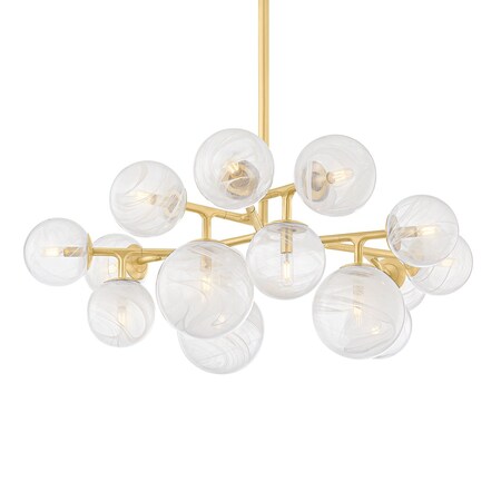 Corbett Lighting Glasgow 46 in. Chandelier Vintage Polished Brass 488-47-VPB