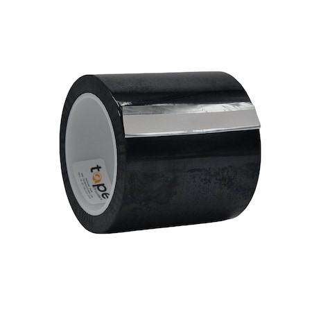 Wod Tape MPFT1 Metalized Polyester Mylar Film Tape Black: 4 in. x 72 yds, 12PK WOD MPFT1-04000-12-72-BLA