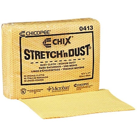 Chix Stretch 'n Dust Cloths, 12 3/5 x 17, Yellow, PK400 0413