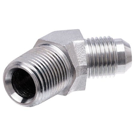 Gates Male JIC 37 Flare to Male Pipe NPTF - 45 SAE to SAE G60497-0812