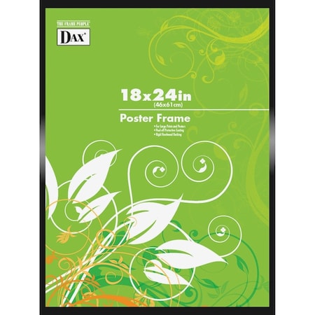 Burnes Home Accents DAX Metal Poster Frames, DAXN1894W1T, 24" x 18", Black Frame, 1 Each N1894W1T
