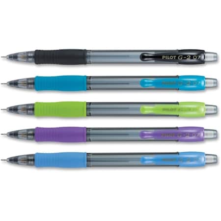Pilot 0.7 mm G2 Mechanical Pencil, Assorted, 5PK 31776