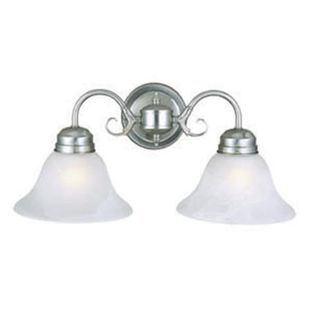 Design House Millbridge 2-Light Wall Sconce, Satin Nickel Finish 511600