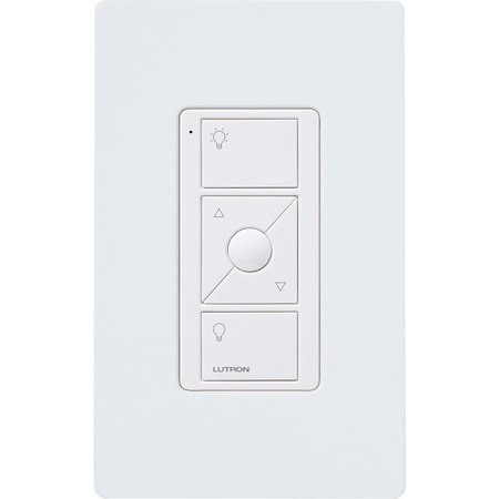 Lutron Wireless Remote Control, 3 Buttons, Ivory PJ2-3BRL-GIV-L01