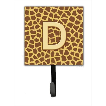 Carolines Treasures Letter D Initial Monogram - Giraffe Leash Holder Or Key Hook CJ1025-DSH4