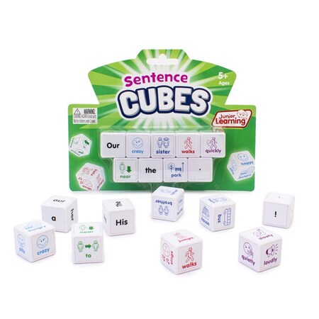 Junior Learning Sentences Cubes for Kids Learning, Multi Color JRL644
