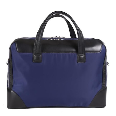 Mckleinusa McKlein USA  17 in. N Series Harpswell Nylon Dual Compartment Laptop Briefcase - Navy 18567