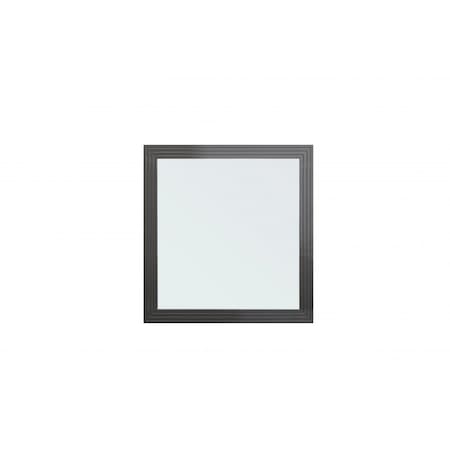 Homeroots 36" Gray Wood Framed Accent Mirror 510892