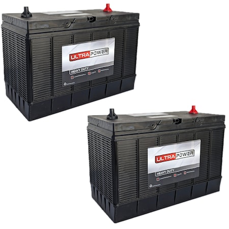 Ultrapower 12V 1000 CCA Maintenance-Free Heavy Duty Battery Group 31S, 2PK 1131S