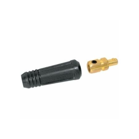 Best Welds Dinse Style Cable Plug and Socket, Male, Ball Point Connection, #1 AWG to 1/0 AWG Cable, 2PK 900-SK-50