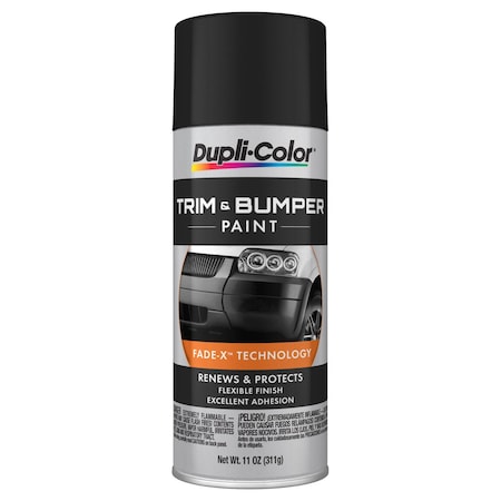 Vht Paint Trim And Bumper Paint; Black; Aerosol Can; 11 Ounce TB101