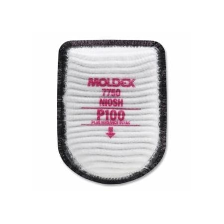 Moldex 7000/7800/9000 Series Semi-Rectangular Filter, P100, Particulates/Nuisance Organic, 30PK 507-7750