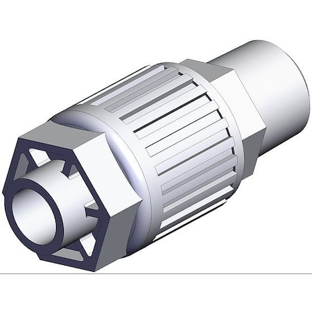 Smc High Purity Tube Fitting, Adapter, PFA LQ3H3C-MN