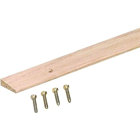 M-D Building Products Floor Edge Reducer, 36 in L, 1 in W, Hardwood, Unfinished 85472