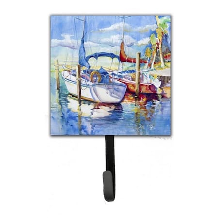 Carolines Treasures Towering Q Sailboats Leash and Key Holder JMK1230SH4