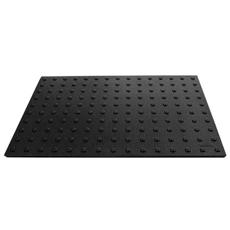 Ada Solutions ADA Cast-In-Place Truncated Dome 2' x 3' Black 2436IDPAV2B