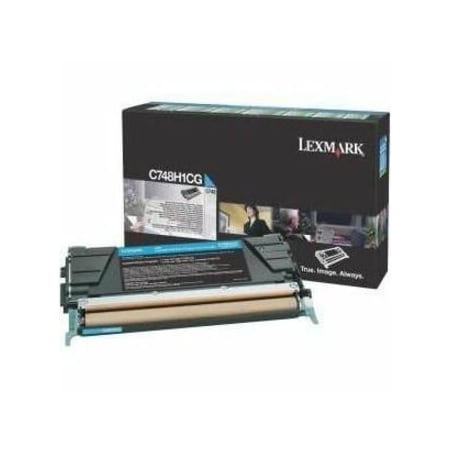 Lexmark High Yield Cyan Toner Cartridge 10K YLD C748H1CG