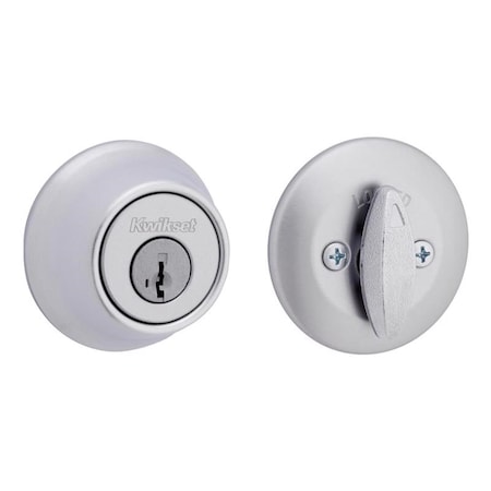 Kwikset Brushed Chrome Metal Deadbolt 96600-870