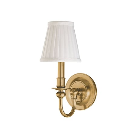 Hudson Valley Lighting Beekman 1 Light Wall Sconce 12 In. Aged Brass 1901-AGB
