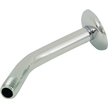 Boston Harbor Shower Arm with Flange, 1214 NPT in Connection, Threaded, 7 in L, Plastic B1140CP
