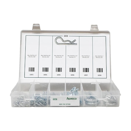 Auveco Hairpin Cotter Quik-Select Kit Assortment 6830