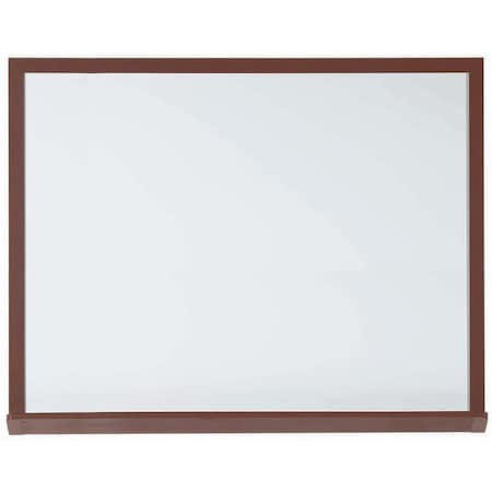 Aarco Architectural High Performance White Porcelain Markerboard w/ Wood Grained Aluminum Trim 420WWD4860