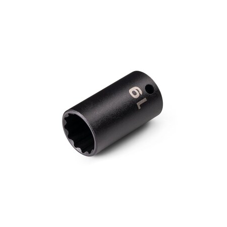 Tekton 3/8 Inch Drive x 19 mm Semi-Deep 12-Point Impact Socket SID14319