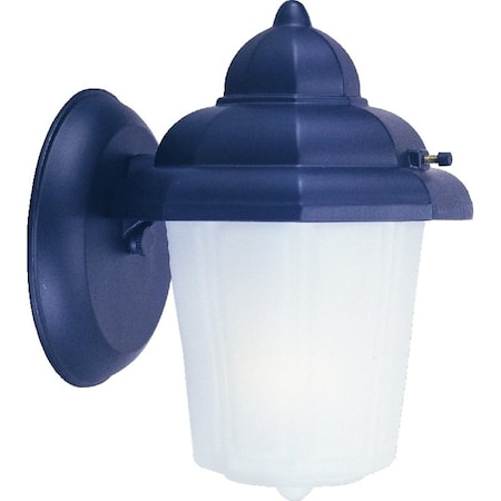 Boston Harbor Outdoor Wall Lantern, 120 V, 60 W, A19 or CFL Lamp, Aluminum Fixture, Black AL9002H-53L