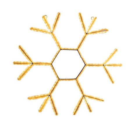 Celebrations LED Warm White Crystal Snowflake 23 in. Hanging Decor 14-03047A