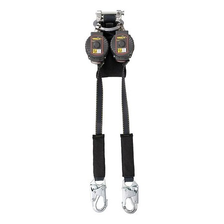 Honeywell Miller TurboLite+ Arc Flash Self-Retracting Lifeline, Quick-Connect, Aluminum, 2 Leg(s) MTL-OAF2-61/6FT