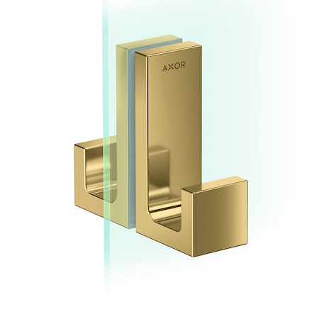 Axor Universal Rectangular Shower Door Handle in Polished Gold Optic 42639990