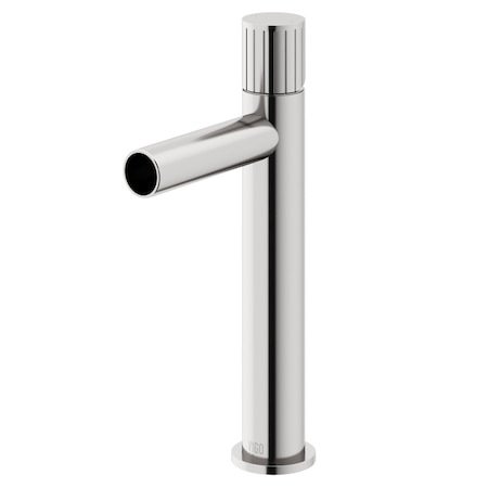 Vigo Ashford Single Handle Single-Hole Bathroom Vessel Faucet in Brushed Nickel VG03034BN