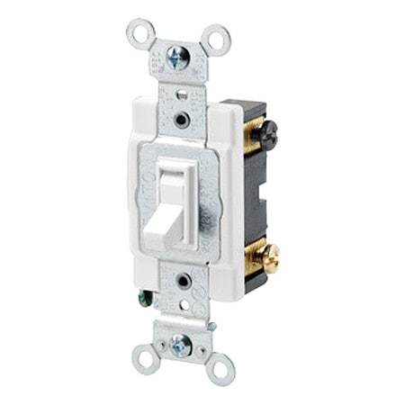 Leviton Toggle Framed 4-Way, 15 Amp 54504-2W