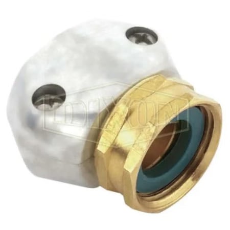 Dixon Reusable Hose Fitting, Female Garden Hose Thread, Zinc, Domestic M5834F