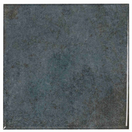 Apollo Tile Zahara 6x6 Slate Blue Porcelain Zellige Square Wall and Floor Tile (5.38 sq ft/case), 22PK APLSPL88BLUGL