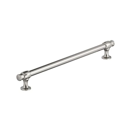 Amerock Winsome 10-1/16 inch 256mm Center-to-Center Polished Nickel Cabinet Pull BP36772PN
