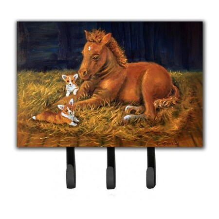Carolines Treasures Corgi Sunrise With Colt Leash and Key Holder 7329TH68