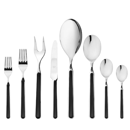 Mepra Fantasia Flatware Set - 43 Pieces - Black 10N622043